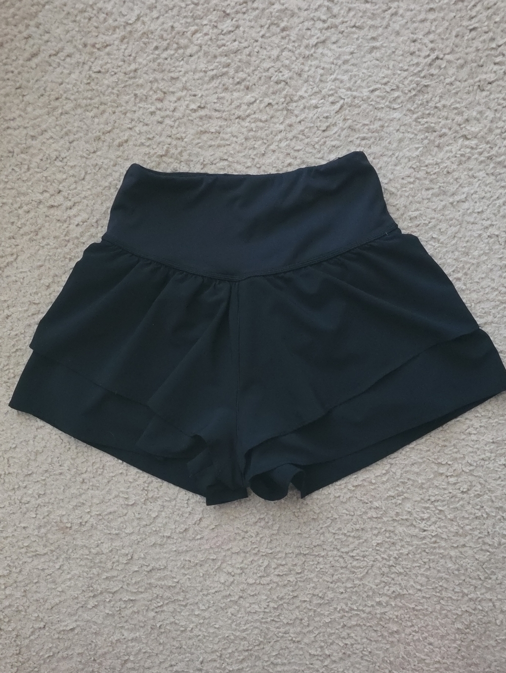 Aeropostale Black Layered Skort Shorts